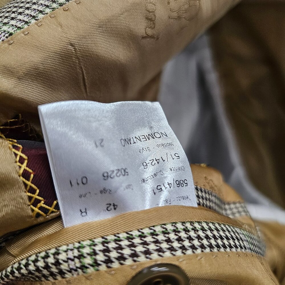 Brioni 42R Beige Check 3-Button Sport Coat Blazer Jacket T269 - Picture 11 of 11